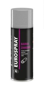 EUROSPRAY ZINKOVÁ BARVA / 3v1 šedá antikorozní - 400ml