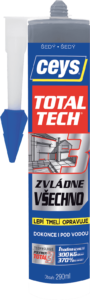 CEYS total tech šedý lepící tmel 290ml
